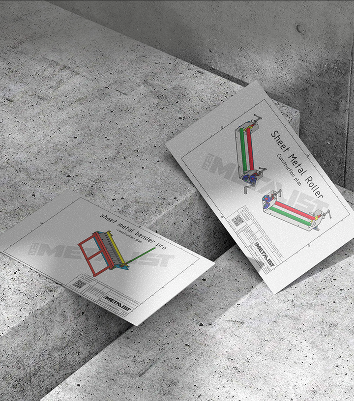 Aktion: 2 Pläne - Metal Bundle - Blechbiegemaschine u. Blechrundbiegemaschine