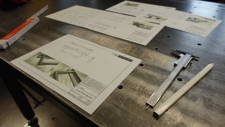 Bauplan für Blech Biegemaschine // Kantbank