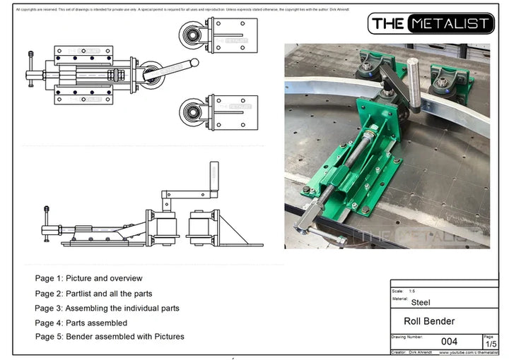 Pläne für einen DIY-Rollbender