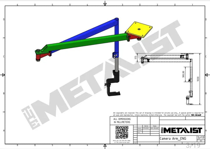 Bauplan // Overhead-Kameraarm